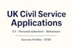 edit your UK civil service application, CV and personal statement