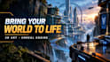 create 3d game environment level design in unreal engine5