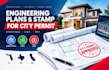 draw and stamp structural, civll, mep engineer plans for fl tx ca city permit
