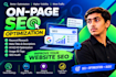 do on page SEO optimization and audit