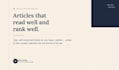 write engaging and well researched articles