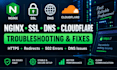 fix nginx SSL https dns and cloudflare issues