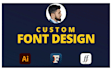 design custom font, typeface, typography for you