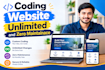 build a custom coded website with unlimited changes and zero maintenance