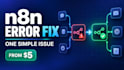 fix one simple error in your n8n workflow
