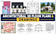 design 2d house floor plan and architectural plans in autocad