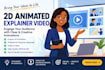 2d animated explainer video 2d animation motion graphics saas explainer video