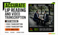 accurate lip reading, lip sync analysis and speech transcription