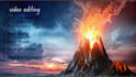 make amazing volcano video