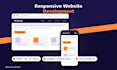 develop a responsive website using HTML CSS javascript react