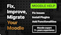 fix moodle, upgrade, customize and add functionalities