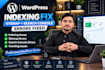 fix wordpress indexing , sitemap and search console errors