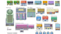 draw pokemon style pixel art tileset, rpg maker game assets pixel art character