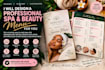design a modern spa menu, digital menu, and price list