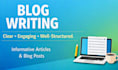 write clear and engaging blog posts for your website
