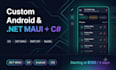develop a custom android app with net maui