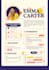 design a professional resume or CV