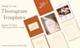 design a professional instagram template bundle for your brand