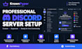 create a professional discord server with custom roles,