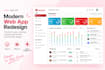 design and redesign modern web apps and dashboards