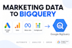 connect google ads, ga4, meta and CRM data to bigquery