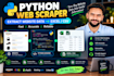 build a python web scraper for data extraction to excel CSV
