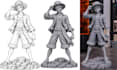 convert 2d to 3d model toy image to printable stl 3mf file for 3d printing