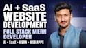 develop ai website, saas website development as full stack developer