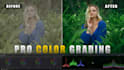 do cinematic video color grading and color correction in davinci resolve