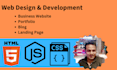 design custom frontend website using HTML tailwind CSS and js