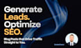 write SEO optimized blog posts to generate leads
