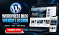 design wordpress blog website for businesses