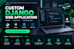 develop a custom django web application