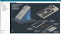 create smart magsafe phone case design smart charging phone case 3d cad modeling