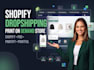create shopify store dropshipping print on demand website