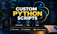 create a custom python script to automate your task