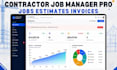 build contractor quote job costing, invoice automation system in excel workbook
