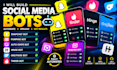 build snapchat bot, pumping, auto swipe bot hinge bot, onlyfans bot, tinder bot