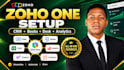 setup zoho CRM zoho one recruit people forms workdrive automation integration