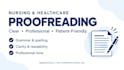 proofread and edit nursing and healthcare content