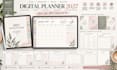 design hyperlink digital planner 2027 undated weekly monthly tracker goodnotes