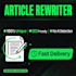 rewrite, paraphrase and rephrase article blog post