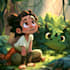draw a digital illustration, children illustration