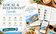 design an airbnb local and restaurant guide in canva