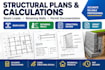 structural design, beam calculations and retaining wall design