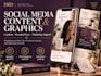 create social media content, graphics, captions, and marketing support