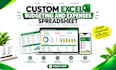 create a custom excel spreadsheet for budgeting and expenses