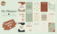 design daily planner, printable planners and journals
