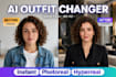 change outfit with ai same face in 4k hd