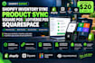 setup shopify inventory sync product sync square pos loyverse pos toast pos